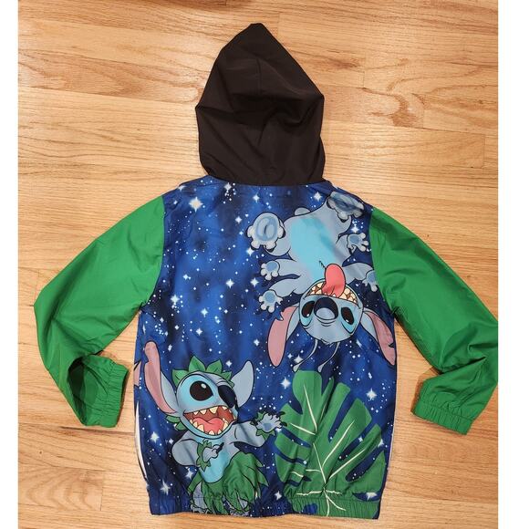 Stitch Disney Lilo & Stitch windbreaker jacket childrens sz Small - Picture 2 of 5